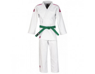 Matsuru - Judo Unifom Semi - white with pink shoulder padding