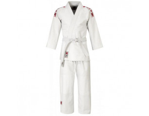 Matsuru - Judo-Anzug Juvo - weiß mit rosa Schulterbesatz
