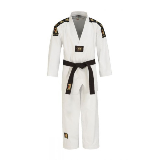 Taekwondoanzug Matsuru V – weiß mit Rückenstick