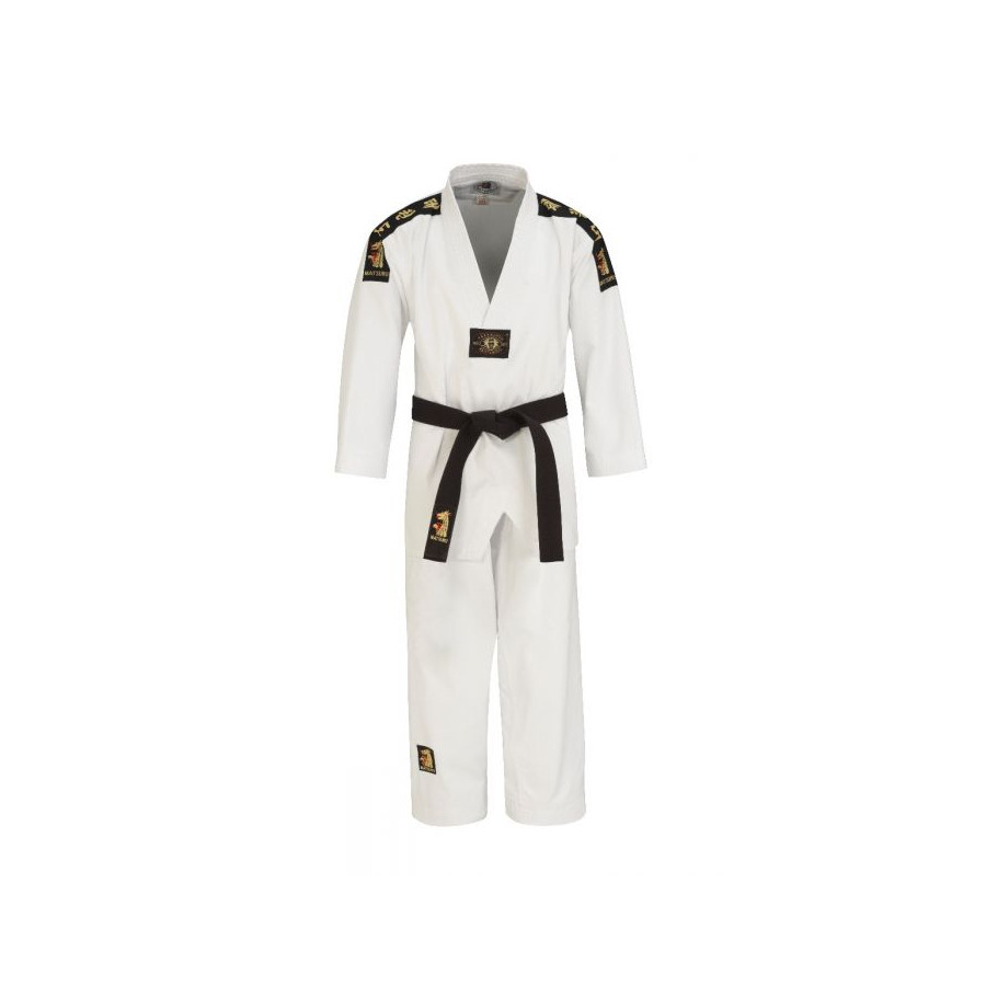 Taekwondo uniform Matsuru „V“ – white with Taekwondo embroidery